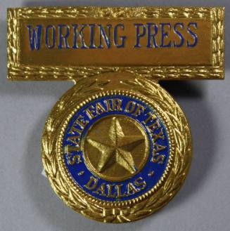 1961 State Fair of Texas press pass pin