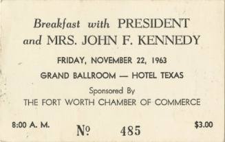 Fort Worth Chamber of Commerce breakfast ticket