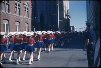 Image of Nixon campaign parade in Dallas on September 12, 1960