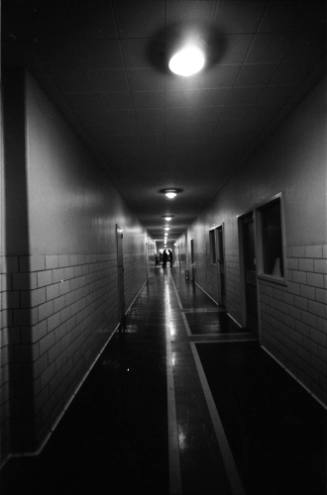 Image of a hallway at Parkland Hospital on Sunday, November 24, 1963