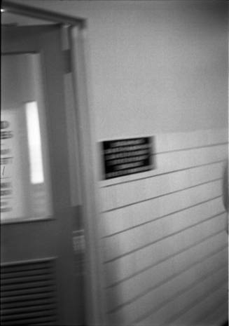 Image of a door and hallway at Parkland Hospital