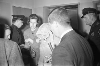 Image of Eva Grant at the Dallas Police Department on November 24, 1963