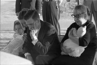 Image of the Oswald family at Lee Harvey Oswald's funeral