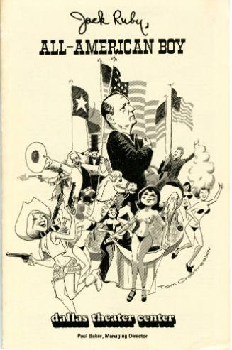 Theater program from the 1974 play "Jack Ruby,  All-American Boy"
