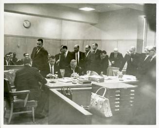 Photo of the District Courtroom No. 3 during the Jack Ruby trial