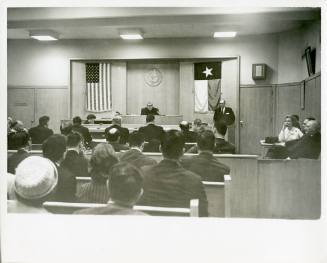 Photo of the District Courtroom No. 3 during the Jack Ruby trial