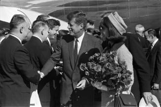 Image of President and Mrs. Kennedy at Love Field
