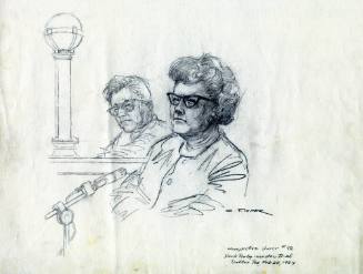 Courtroom sketch of Prospective Juror #86 dated February 22, 1964