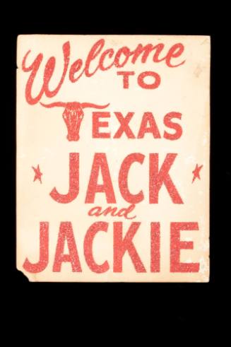 "Welcome to Texas Jack and Jackie" sign