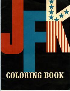 Coloring book satirizing John F. Kennedy