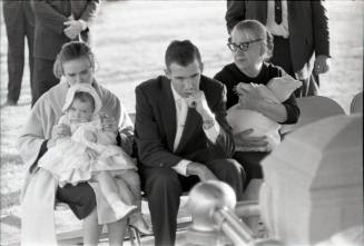 Image of the Oswald family at Lee Harvey Oswald's funeral