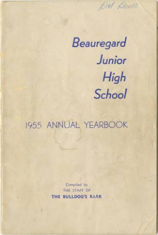 Beauregard Junior High School 1955 Annual Yearbook