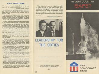"Is Our Country Safe?" 1960 Democratic party campaign pamphlet
