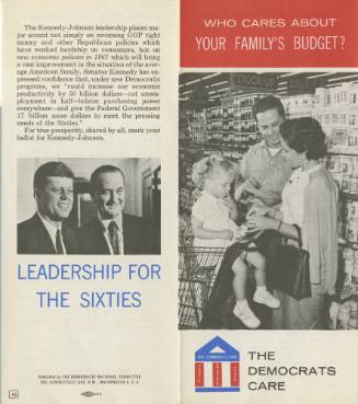 "Who Cares About Your Family's Budget?" 1960 Democratic party campaign brochure