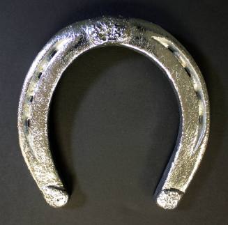 Horseshoe worn by one of the six white horses from President Kennedy's funeral