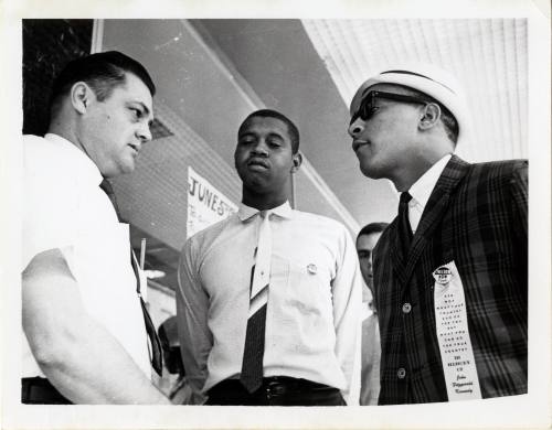 Photo of Clarence Broadnax at Piccadilly Cafeteria Civil Rights Protest