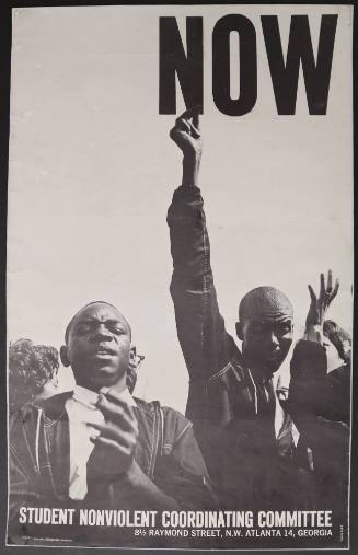 "NOW" poster for the Student Nonviolent Coordinating Committee (SNCC)