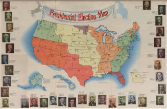 1960 presidential election map and score card