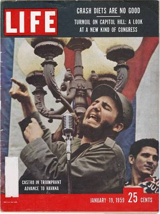 LIFE magazine, dated January 19, 1959, featuring Fidel Castro's takeover of Cuba