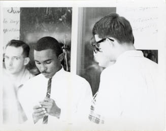 Photo of Egbert Theodore Adams at Piccadilly Cafeteria Civil Rights Protest