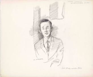Courtroom sketch of AP photographer Frank Johnston dated March 11, 1964