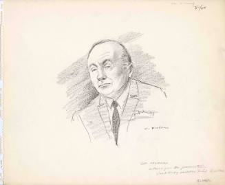 Courtroom sketch of witness Dr. Peter Kelloway dated March 11, 1964