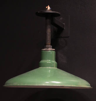 Green light fixture from the Texas School Book Depository