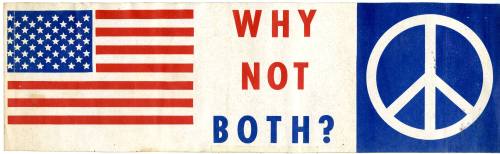1960s Peace Movement bumper sticker