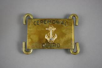 Belt buckle from the uniform of a member of the U.S. Navy Ceremonial Guard