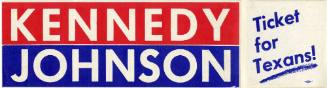 Kennedy-Johnson bumper sticker