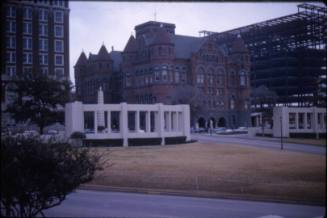 Image of Dealey Plaza with Old Red Courthouse in background