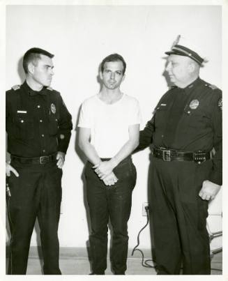 Photograph of Lee Harvey Oswald shortly after his arrest