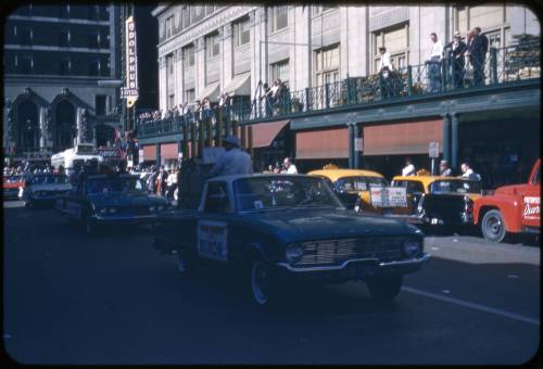 Image of Nixon campaign parade in Dallas on September 12, 1960