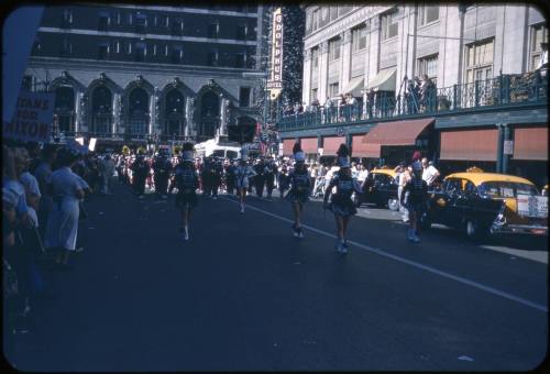 Image of Nixon campaign parade in Dallas on September 12, 1960