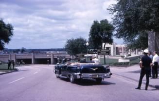 Image of FBI reenactment in Dealey Plaza