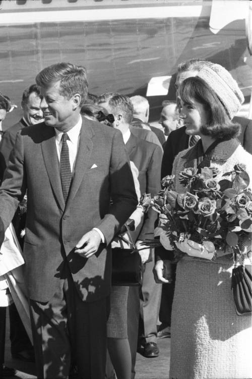 Image of the Kennedys at Love Field