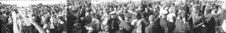 Images of the Kennedys greeting the crowd at Love Field