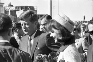 Image of the Kennedys at Love Field