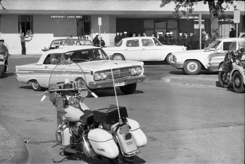 Image of car leaving Parkland Hospital for Love Field