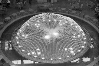 Image of fountain inside the Dallas Trade Mart