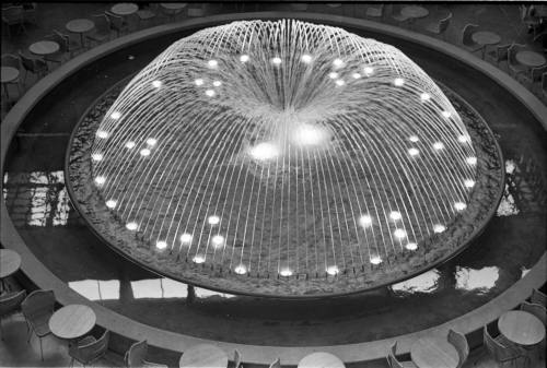 Image of fountain inside the Dallas Trade Mart