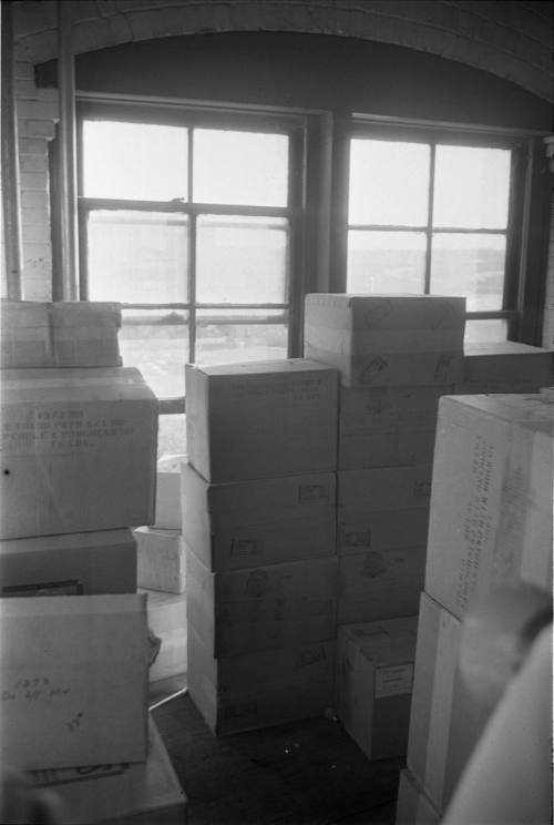 Image of the recreated sniper's perch at the Texas School Book Depository