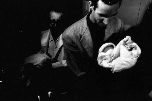 Image of Michael Paine and Marguerite Oswald at the Dallas Police Department