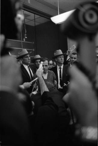 Image of Lee Harvey Oswald during the midnight press showing