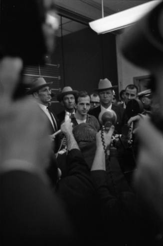 Image of Lee Harvey Oswald during the midnight press showing