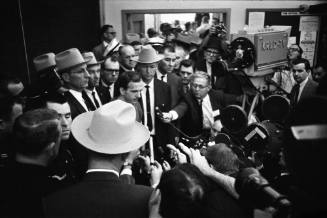Image of Lee Harvey Oswald during the midnight press showing