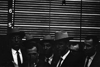 Image of Lee Harvey Oswald during the midnight press showing