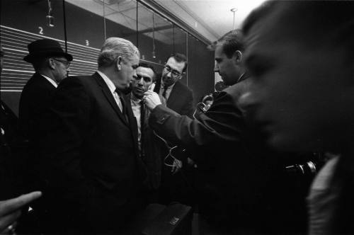 Image of Dallas County Criminal District Attorney Henry Wade's press conference