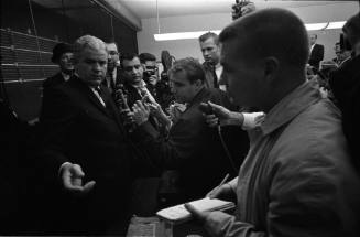 Image of Dallas County District Attorney Henry Wade's press conference
