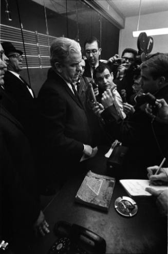 Image of Dallas County Criminal District Attorney Henry Wade's press conference